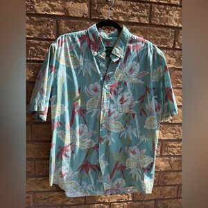 ▪️ 4/$25- David Taylor Collection Tropical Button‎ Down Shirt